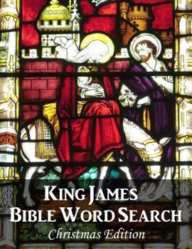 Paperback King James Bible Word Search (Christmas Edition) [Large Print] Book