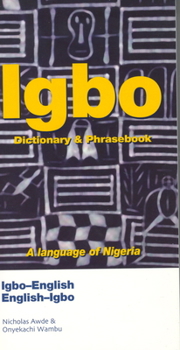 Paperback Igbo-English/English-Igbo Dictionary & Phrasebook Book