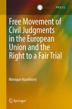 Free Movement of Civil Judgments in the European Union and the Right to a Fair Trial