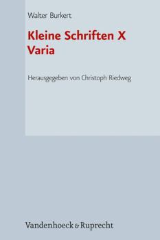 Hardcover Kleine Schriften X: Varia [German] Book