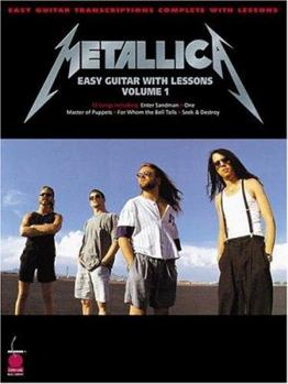 Paperback Metallica: Easy Guitar with Lessons, Volume 1 Book