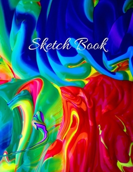 Sketch Book:  Large Artistic Creative Colorful Notebook for Drawing, Writing, Painting, Sketching or Doodling | Gift Idea for Artists, Students and Kids: 8.5"x11"- 110 pages glossy finish notebook