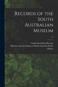 Paperback Records of the South Australian Museum; 25 Book