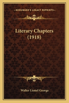 Paperback Literary Chapters (1918) Book