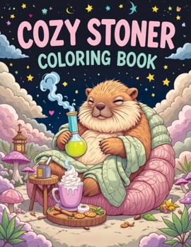 Cozy Stoner Coloring Book: Trippy & Fun Psychedelic Designs with Cute Animals for Relaxation, Creativity and Chill Vibes for Adults