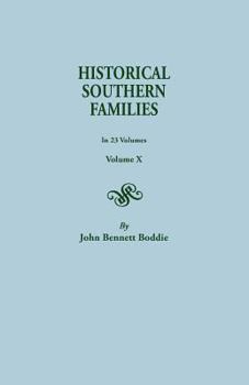 Paperback Historical Southern Families. in 23 Volumes. Volume X Book