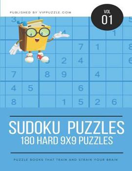 Paperback Sudoku Puzzles - 180 Hard 9x9 Puzzles Book