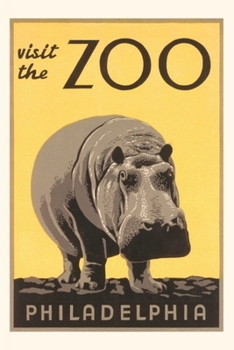 Paperback Vintage Journal Hippo, Philaadelphia Zoo Book