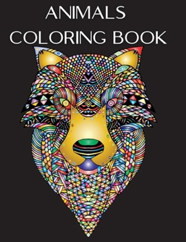 Paperback Animals Coloring Book: Stress Relieving Animals Designs for Seniors Book