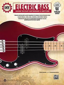 Paperback DIY (Do It Yourself) Electric Bass: Learn to Play Anywhere & Anytime, Book & Online Video/Audio Book