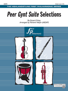 Paperback Peer Gynt Suite Selections: Featuring: Morning Mood / In the Hall of the Mountain King, Conductor Score Book