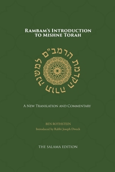 Paperback Rambam's Introduction to Mishne Torah: A New Translation and Commentary Book