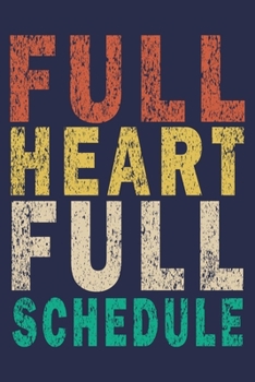 Paperback full heart full schedule: Funny Vintage Cheer Coaches, Cheerleading Instructors Journal Gift Book