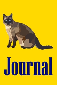 Paperback Journal: Siamese Cat Notebook Book