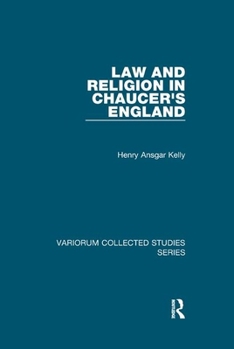 Paperback Law and Religion in Chaucer's England Book