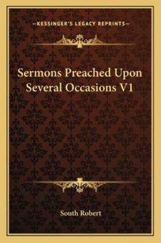 Paperback Sermons Preached Upon Several Occasions V1 Book