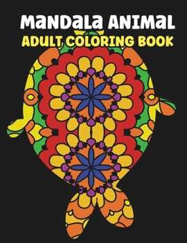 Paperback Mandala Animal Adult Coloring Book