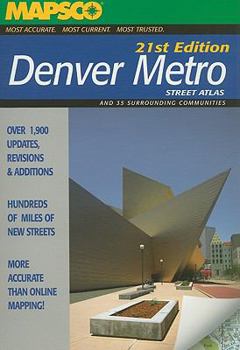 Spiral-bound Mapsco Denver Metro Street Atlas: And 35 Surrounding Communities Book