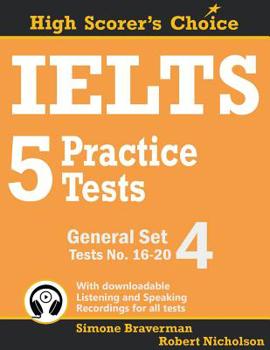 Paperback IELTS 5 Practice Tests, General Set 4: Tests No. 16-20 Book