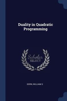 Paperback Duality in Quadratic Programming Book