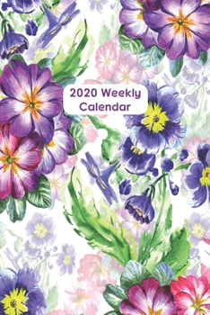 2020 Weekly Calendar: Watercolor Violets