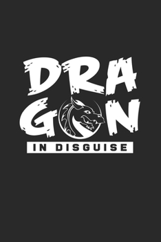 Paperback Dragon in disguise: 6x9 Dragons - grid - squared paper - notebook - notes Book