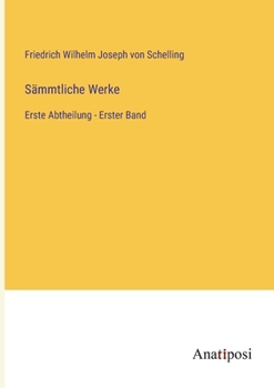Paperback Sämmtliche Werke: Erste Abtheilung - Erster Band [German] Book