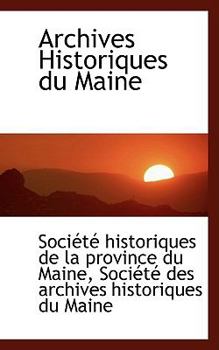 Paperback Archives Historiques Du Maine Book