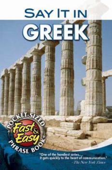 Paperback Say It in Greek (Modern) (Dover Language Guides Say It Series) Book