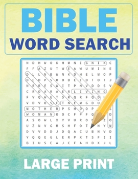 Paperback Bible Word Search Large Print: KJV Bible Large Print Word Search Puzzle Book for Seniors. 80 Puzzles. [Large Print] Book