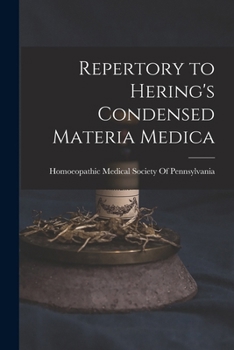 Paperback Repertory to Hering's Condensed Materia Medica Book