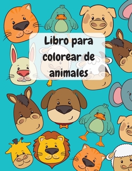Paperback Libro para colorear de animales [Spanish] Book