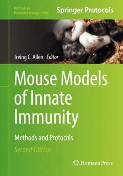 Hardcover Mouse Models of Innate Immunity: Methods and Protocols Book
