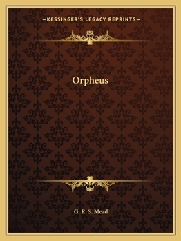 Paperback Orpheus Book