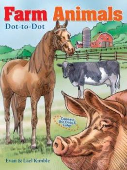 Paperback Farm Animals Dot-To-Dot Book