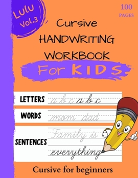 Paperback Cursive HANDWRITING Book For KIDS Book