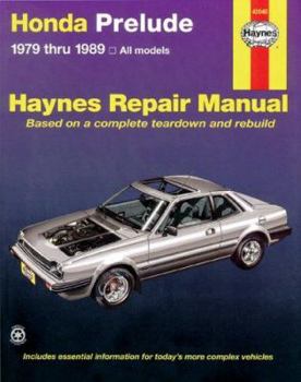 Paperback Honda Prelude CVCC, 1979-1989 Book