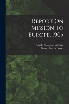 Paperback Report On Mission To Europe, 1905 Book