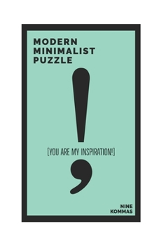 Paperback MODERN MINIMALIST PUZZLE: YOU ARE MY INSPIRATION! Book