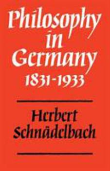 Paperback Philosophy in Germany 1831-1933 Book