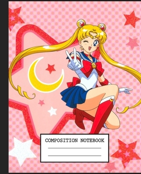 Notebook: Anime Japan Sailor Moon Soft Glossy Cover Graph Paper Pages Book 7.5 x 9.25 Inches 110 Pages