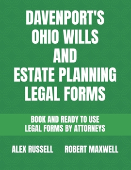 Paperback Davenport's Ohio Wills And Estate Planning Legal Forms Book