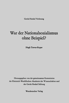 Paperback War der Nationalsozialismus ohne Beispiel? [German] Book