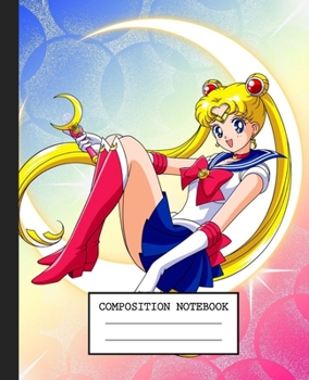Notebook: Anime Japan Sailor Moon Soft Glossy Cover Graph Paper Pages Book 7.5 x 9.25 Inches 110 Pages