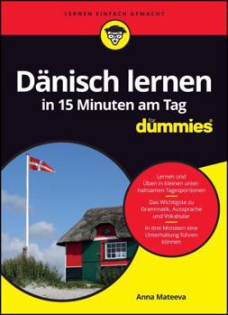 Paperback Dänisch lernen in 15 Minuten am Tag für Dummies [German] Book