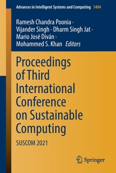 Paperback Proceedings of Third International Conference on Sustainable Computing: Suscom 2021 Book