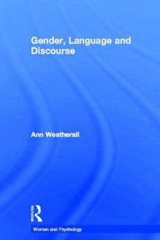 Hardcover Gender, Language and Discourse Book