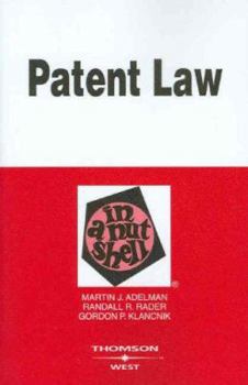 Paperback Patent Law in a Nutshell Book