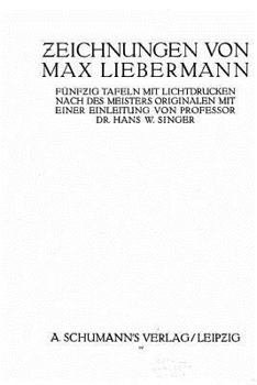 Paperback Zeichnungen von Max Liebermann [German] Book