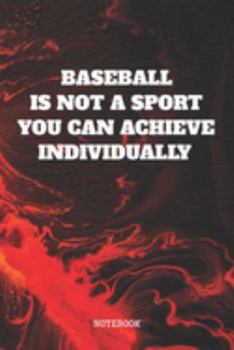 Paperback Notebook: I Love Baseball Game Planner / Organizer / Lined Notebook (6" x 9") Book